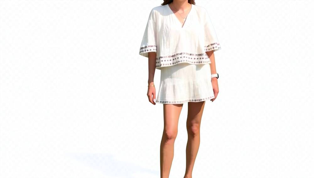 NEW ROCOCO SAND pintuck detail skirt in ivory